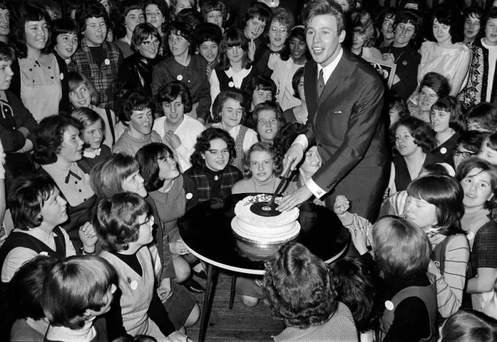 Framed Print : English singer Mark Wynter cuts the cake as he celebrates his 21st Birthday Framed Print : English singer Mark Wynter cuts the cake as he celebrates his 21st Birthday