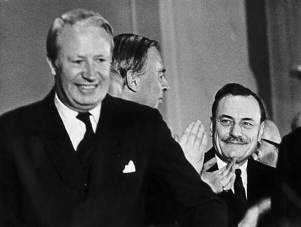Enoch Powell MP (R) with Edward Heath MP 1969