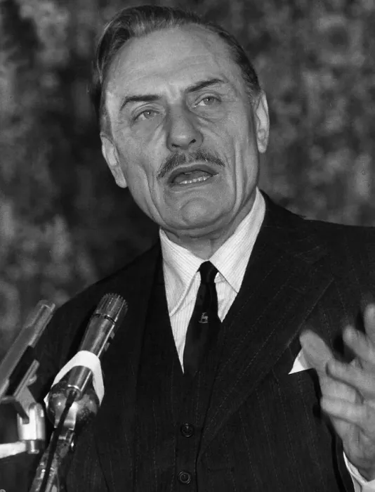 Framed Print : Enoch Powell Nationalist campaigner delivers speech Framed Print : Enoch Powell Nationalist campaigner delivers speech