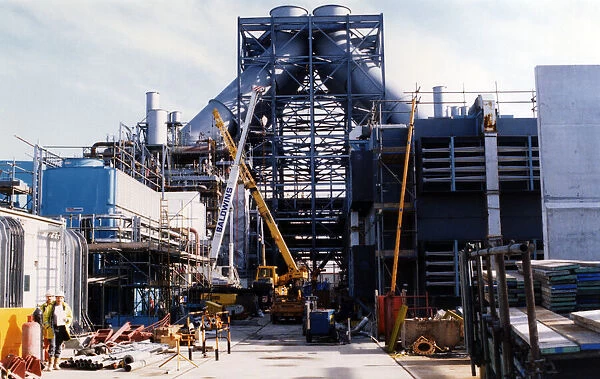 The Enron power station starts to take shape. 8th November 1992
