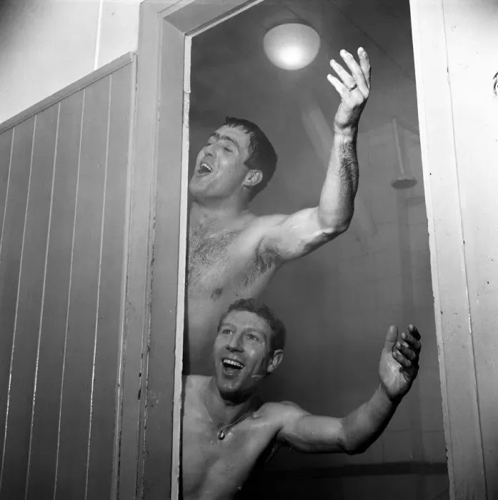 Framed Print : Enter two vocalists, dripping wet but singing at the top of their voices Framed Print : Enter two vocalists, dripping wet but singing at the top of their voices