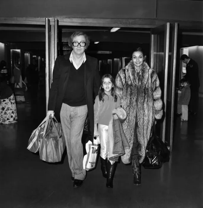 Framed Print : Entertainment: Film Actor: Michael Caine and wife Shakira and daughter Natasha (7 Framed Print : Entertainment: Film Actor: Michael Caine and wife Shakira and daughter Natasha (7