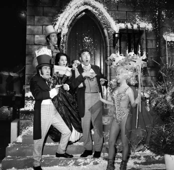 Framed Print : Entertainment Television. Rehearsal of The Christmas show'at Thames T. V
