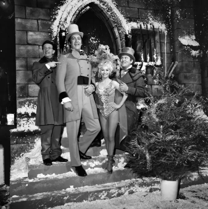 Framed Print : Entertainment Television. Rehearsal of The Christmas show'at Thames T. V