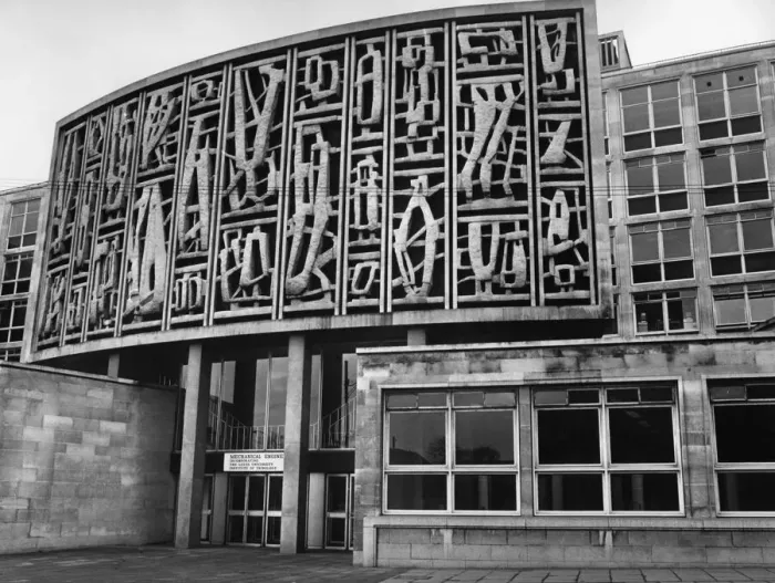 Framed Print : Entrance to Leeds University. 29th January 1969 Framed Print : Entrance to Leeds University. 29th January 1969
