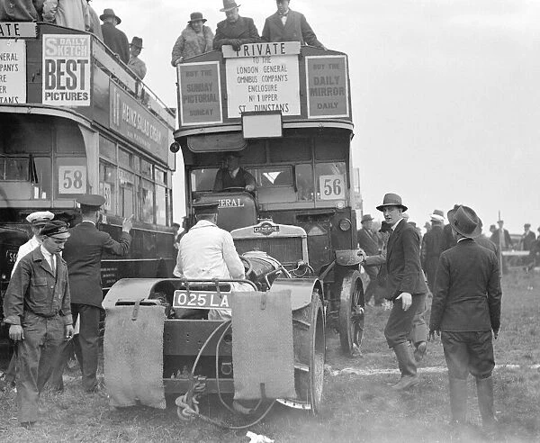 Epson Races Transport Double Decker Bus Circa 1935 A transfer bus at the Epsom