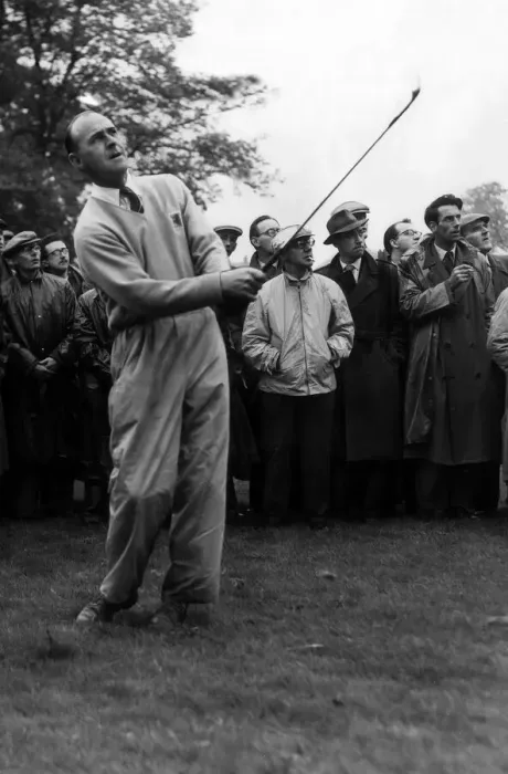 Framed Print : Eric Brown golfer June 1957