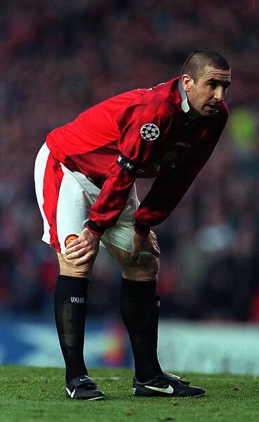 Eric Cantona football Manchester United FC player looks dejected after the game