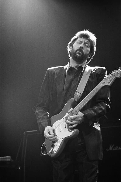 Eric Clapton in concert at the Royal Albert Hall January 1987