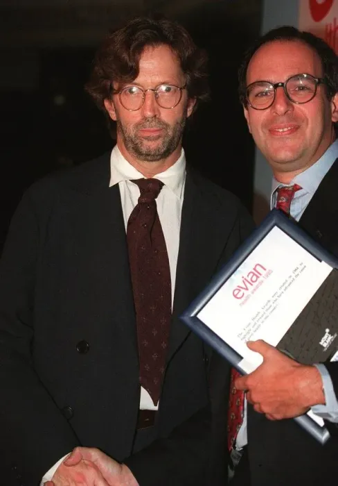 Framed Print : Eric Clapton at the Evian Health Awards 1995 recieves his award for Outstanding indiviual Framed Print : Eric Clapton at the Evian Health Awards 1995 recieves his award for Outstanding indiviual