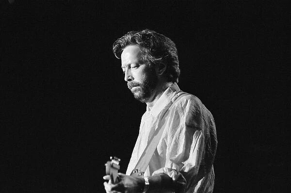 Eric Clapton singer  /  songwriter and guitarist performing at The Birmingham National