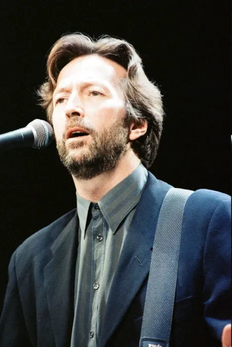 Framed Print : Eric Clapton on stage at the Brighton Centre, Brighton, 1st February 1992