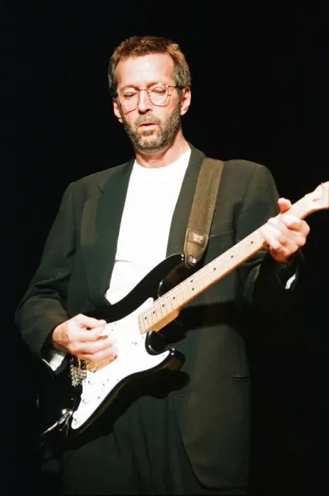 Framed Print : Eric Clapton on stage at the Sheffield Arena, Sheffield, 3rd October 1993 Framed Print : Eric Clapton on stage at the Sheffield Arena, Sheffield, 3rd October 1993