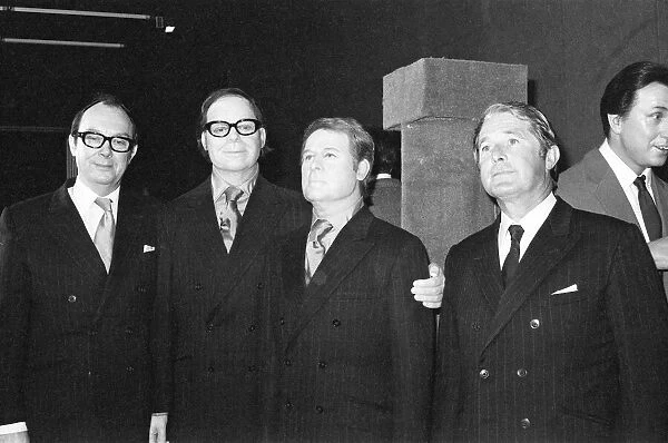Eric Morecambe and Ernie Wise, visit Madame Tussauds London