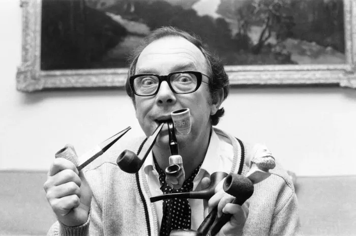 Framed Print : Eric Morecambe, Pipe man of the Year, as judged by Tobacco & the rian Pipe Trade Framed Print : Eric Morecambe, Pipe man of the Year, as judged by Tobacco & the rian Pipe Trade