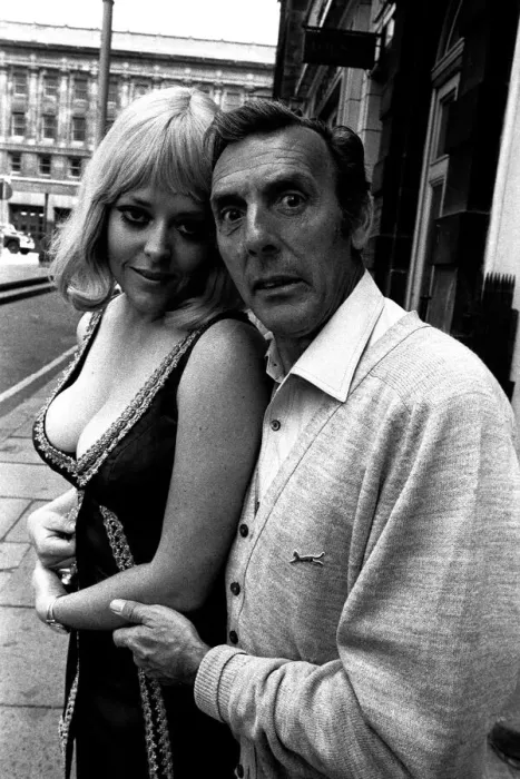Framed Print : Eric Sykes with Alexandre Dane in Big Bad House at the Theatre Royal July 1971