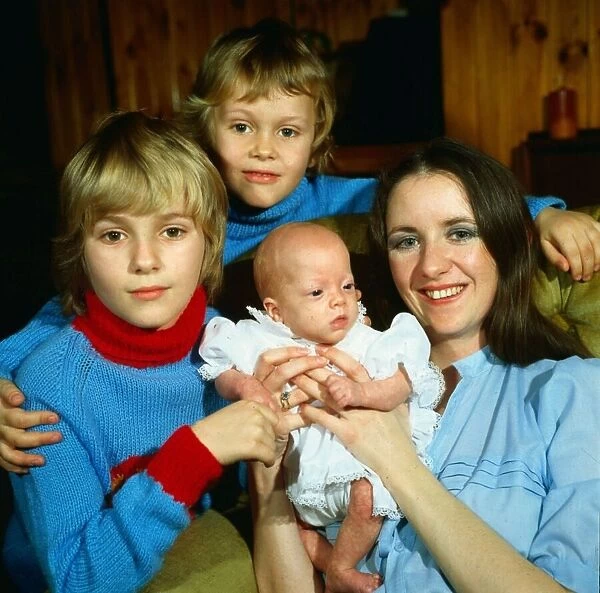 Erin Geraghty with her children March 1983