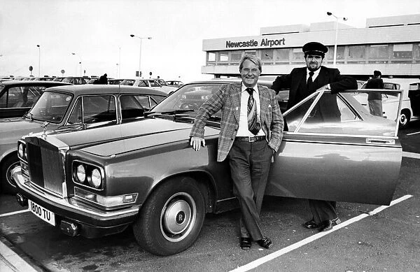 Ernie Wise, of the comedy double act Morecambe & Wise, is pictured at Newcastle Airport