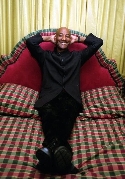 Errol Brown Hot Chocolate singer January 1998 Errol relaxes on a bed
