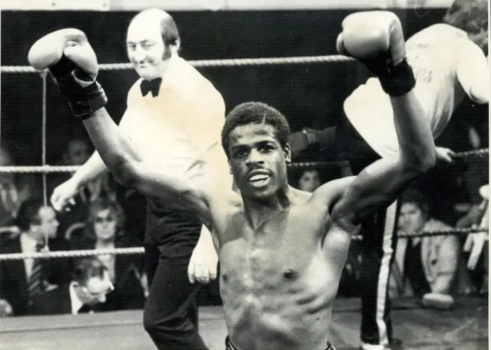 Framed Print : Errol Christie middleweight boxer after beating Dexter Bowman with a TKO at the Digbeth
