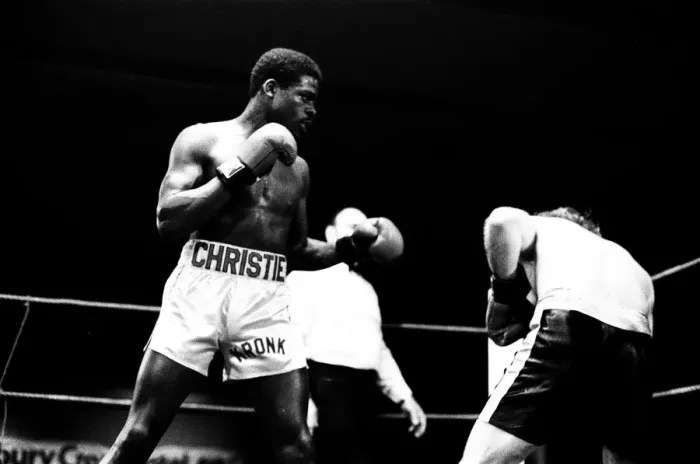 Framed Print : Errol Christie v. Joel Bonnetaz. 1st Feb 1984