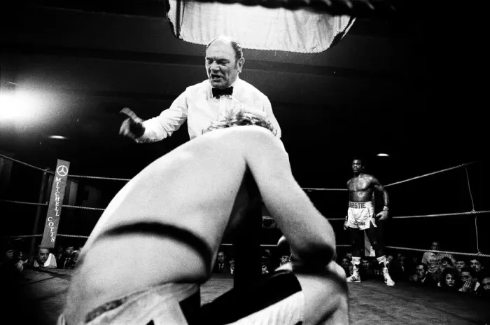 Framed Print : Errol Christie v. Joel Bonnetaz. 1st Feb 1984