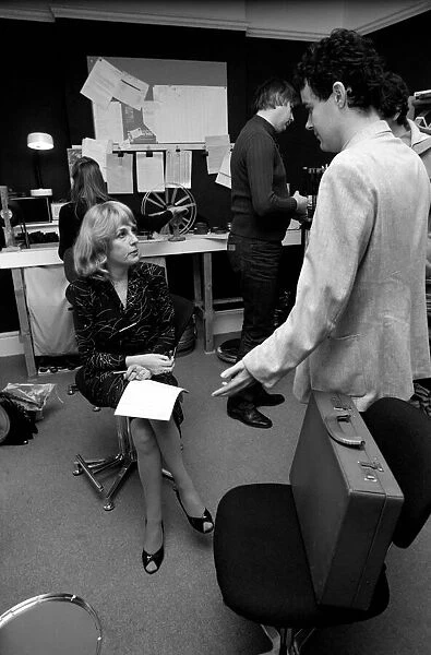 Esther Rantzen in the cutting room of the ThatOs Life'programme