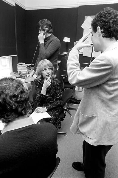 Esther Rantzen in the cutting room of the ThatOs Life'programme