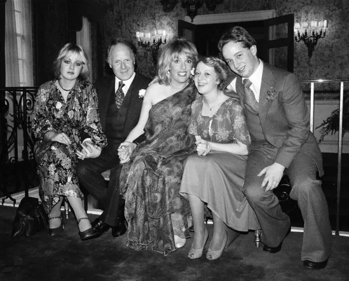 Framed Print : Esther Rantzen and Desmond Wilcox at their wedding reception in Knightsbridge