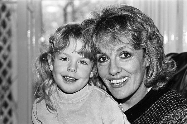 Esther Rantzen pictured at her home in Kew with her daughter Rebecca. 25th March 1985