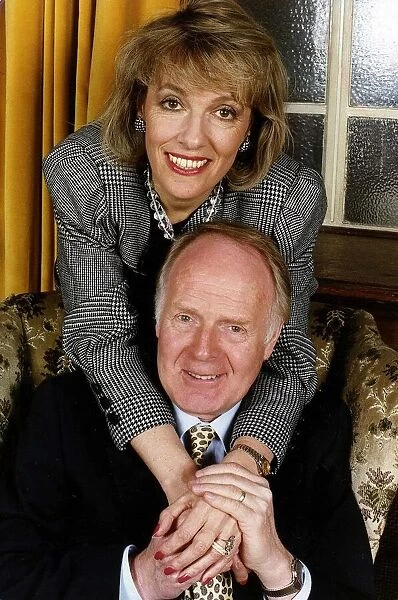Esther Rantzen TV Presenter from 'Thats Life'with her husband