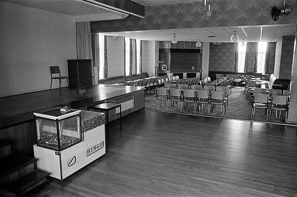 Eston Institute, a social club in Middlesbrough. May 1974