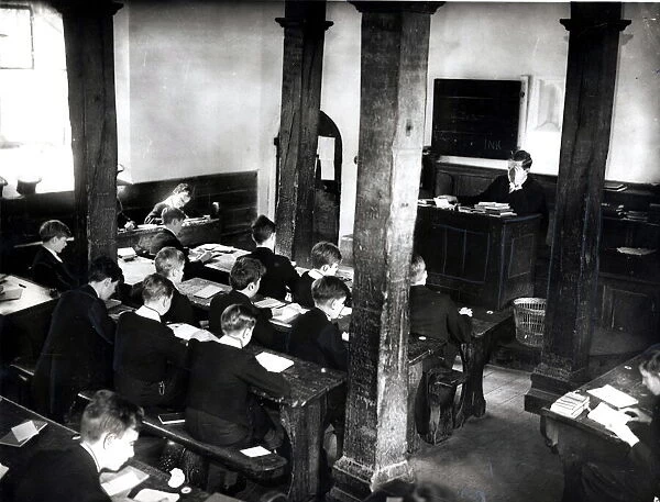 Eton College - A classroom scene at Eton - Pictured dated February 1964