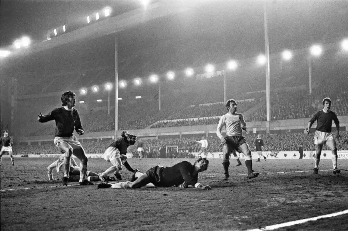 Framed Print : European Champions Cup Third Round First Leg match held at Goodison Park, Liverpool Framed Print : European Champions Cup Third Round First Leg match held at Goodison Park, Liverpool