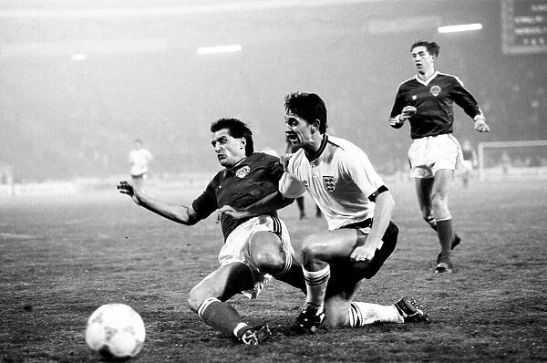 European Championships Qualifying match in Belgrade. Yugoslavia 1 v England 4