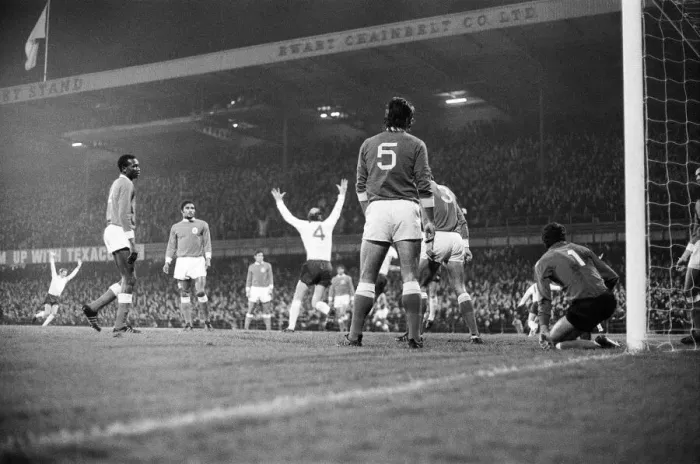Framed Print : European Cup Second Round First Leg match at the Baseball Ground