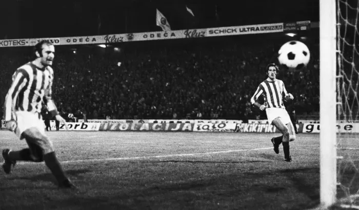 Framed Print : European Cup Second Round First Leg match at the Marakana Stadium, Belgrade, Yugoslavia Framed Print : European Cup Second Round First Leg match at the Marakana Stadium, Belgrade, Yugoslavia