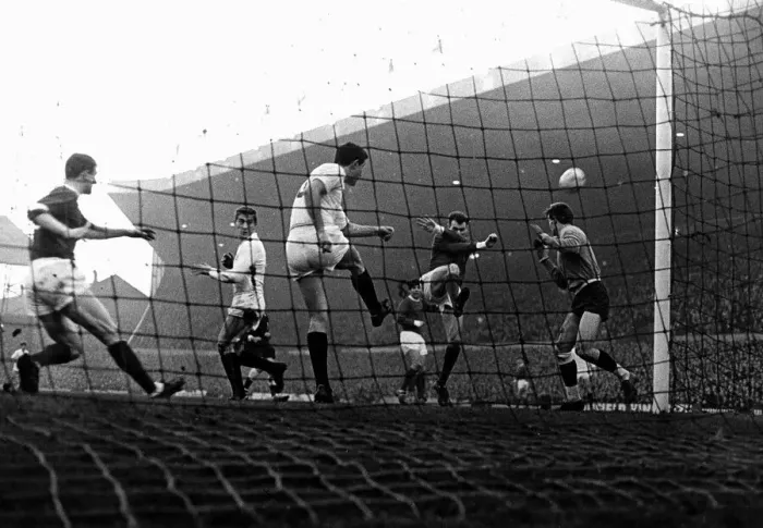 Framed Print : European Cup Semi Final Second Leg match at Old Trafford Framed Print : European Cup Semi Final Second Leg match at Old Trafford