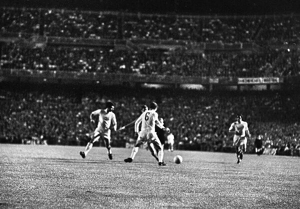 European Cup Semi Final Second Leg match at the Santiago Bernabeu Stadium in Madrid