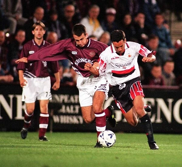 European Cup Winners Cup First Round First leg at Tynecastle September 1998 Heart