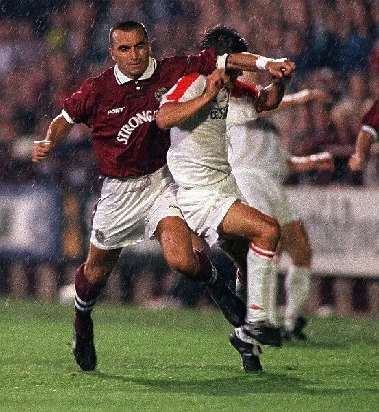 European Cup Winners Cup Preliminary Qualifier Second Leg at Tynecastle August 1996