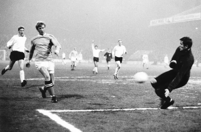 Framed Print : European Cup Winners Cup Second Round Second Leg match at Maine Road November 1969