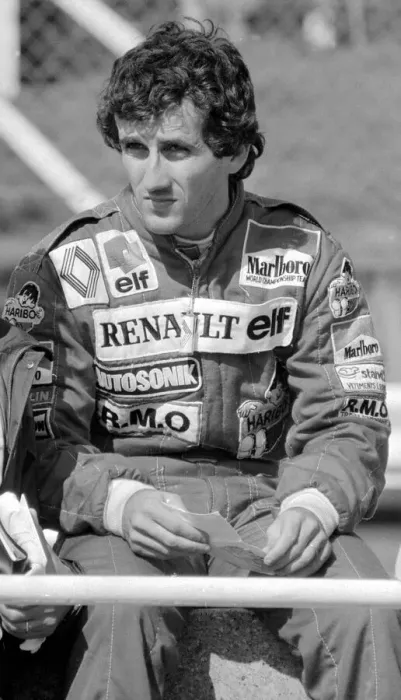 Framed Print : European Grand Prix-1st practice day. Alain Prost. September 1983 Framed Print : European Grand Prix-1st practice day. Alain Prost. September 1983