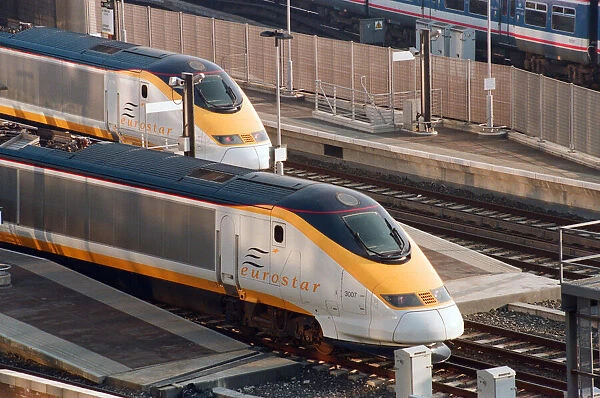 Eurostar at Waterloo station. 24th March 1995