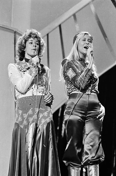 The Eurovision Song Contest. Abba the Swedish pop group who competed in the 1974