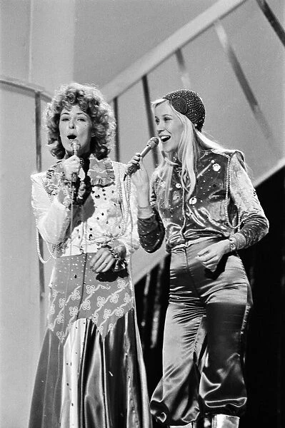 The Eurovision Song Contest. Abba the Swedish pop group who competed in the 1974