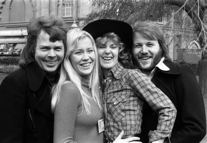 Framed Print : The Eurovision Song Contest April 1974 Abba the 1970s Swedish pop group consisting