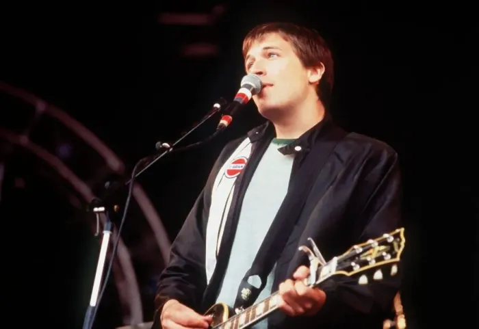 Framed Print : Evan Dando of The Lemonheads on stage at Glastonbury Festival 1994 Framed Print : Evan Dando of The Lemonheads on stage at Glastonbury Festival 1994