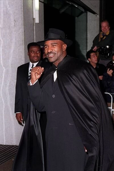 Evander Holyfield Boxing December 98 World Heavyweight Champion arriving at the LWT