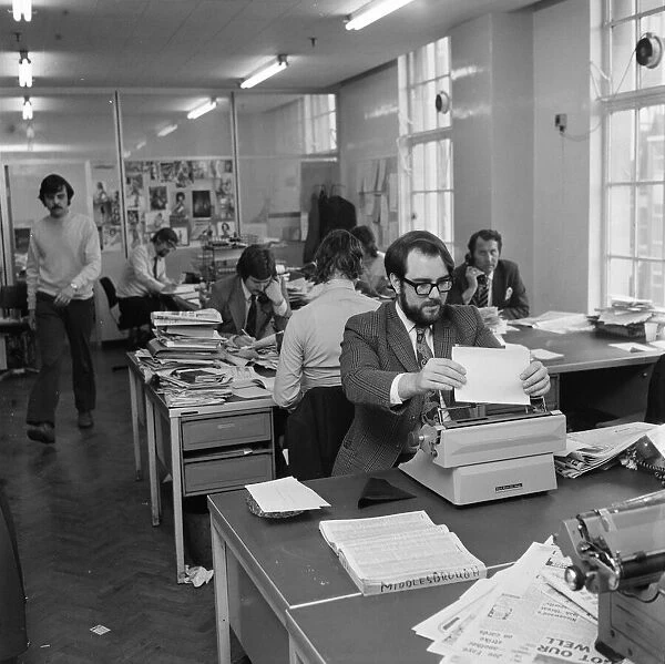Evening Gazette Newspaper Offices, Circa 1973